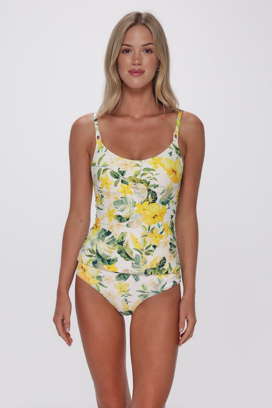 Sunsets Isla Soleil Crepe Anya Tankini Top NWT SIZE S L D CUP